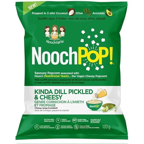 NOOCHPOP Épicerie Maïs soufflé cornichon à l'aneth et fromage 120g