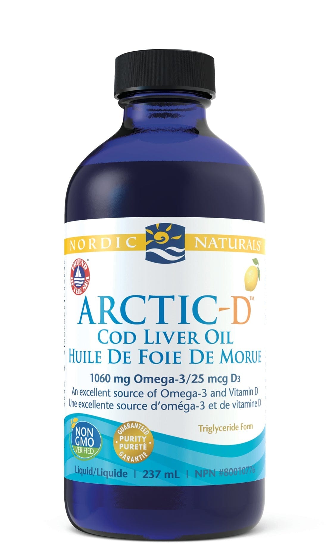 NORDIC NATURALS Suppléments Arctic cod liver oil (+ vit. D / citron) 237ml