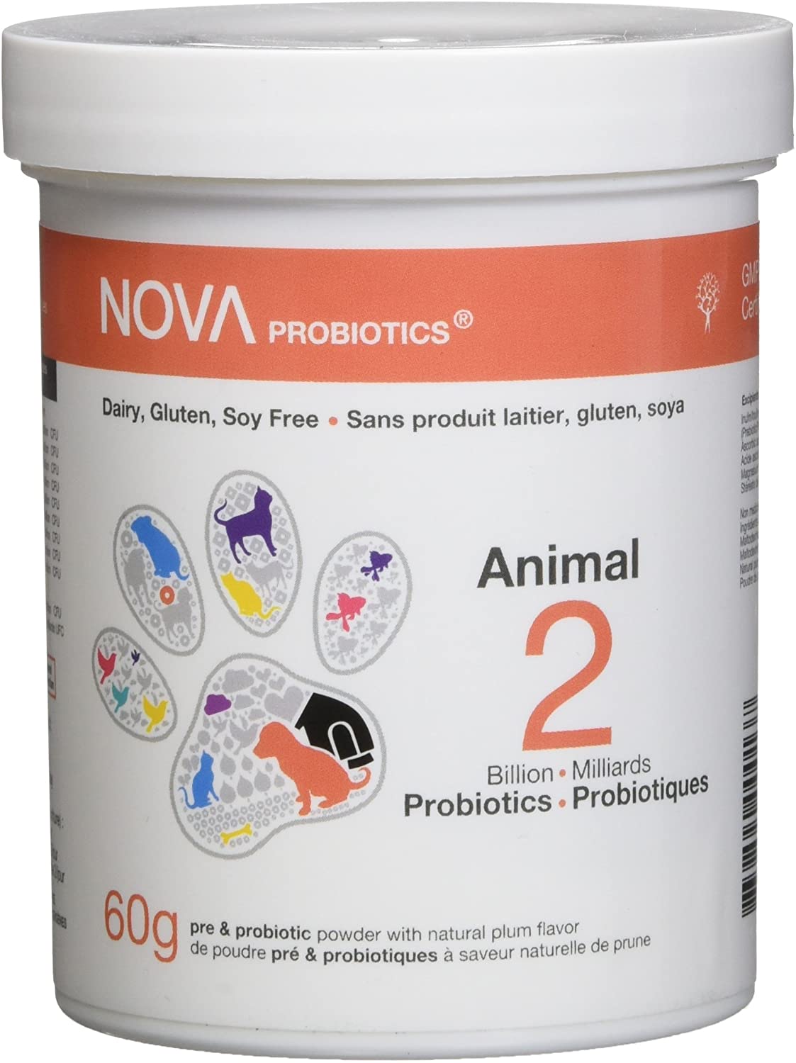 NOVA PROBIOTICS Suppléments Animal (9 souches, 2 milliards) 60g