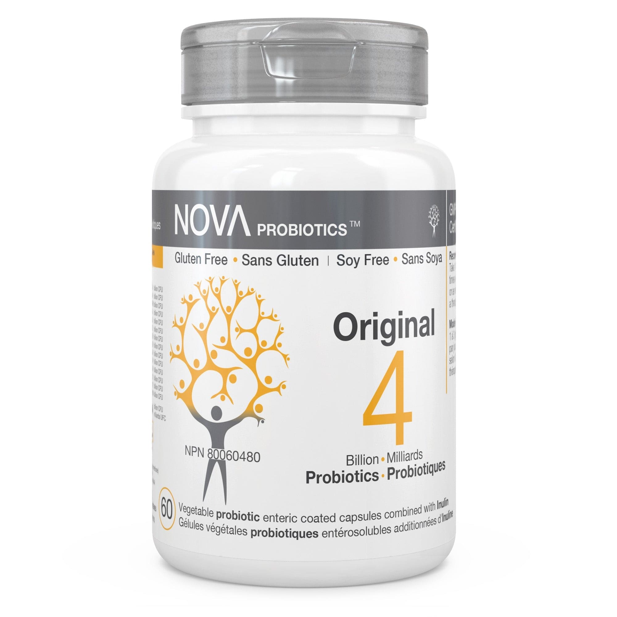 NOVA PROBIOTICS Suppléments Original (14 souches, 4 milliards) (NPN80029494) 60caps