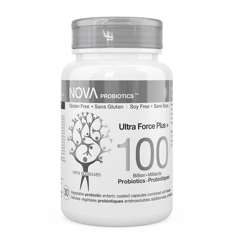 NOVA PROBIOTICS Suppléments Ultra-force plus+ (14 souches, 100 milliards) (NPN80060485) 30caps