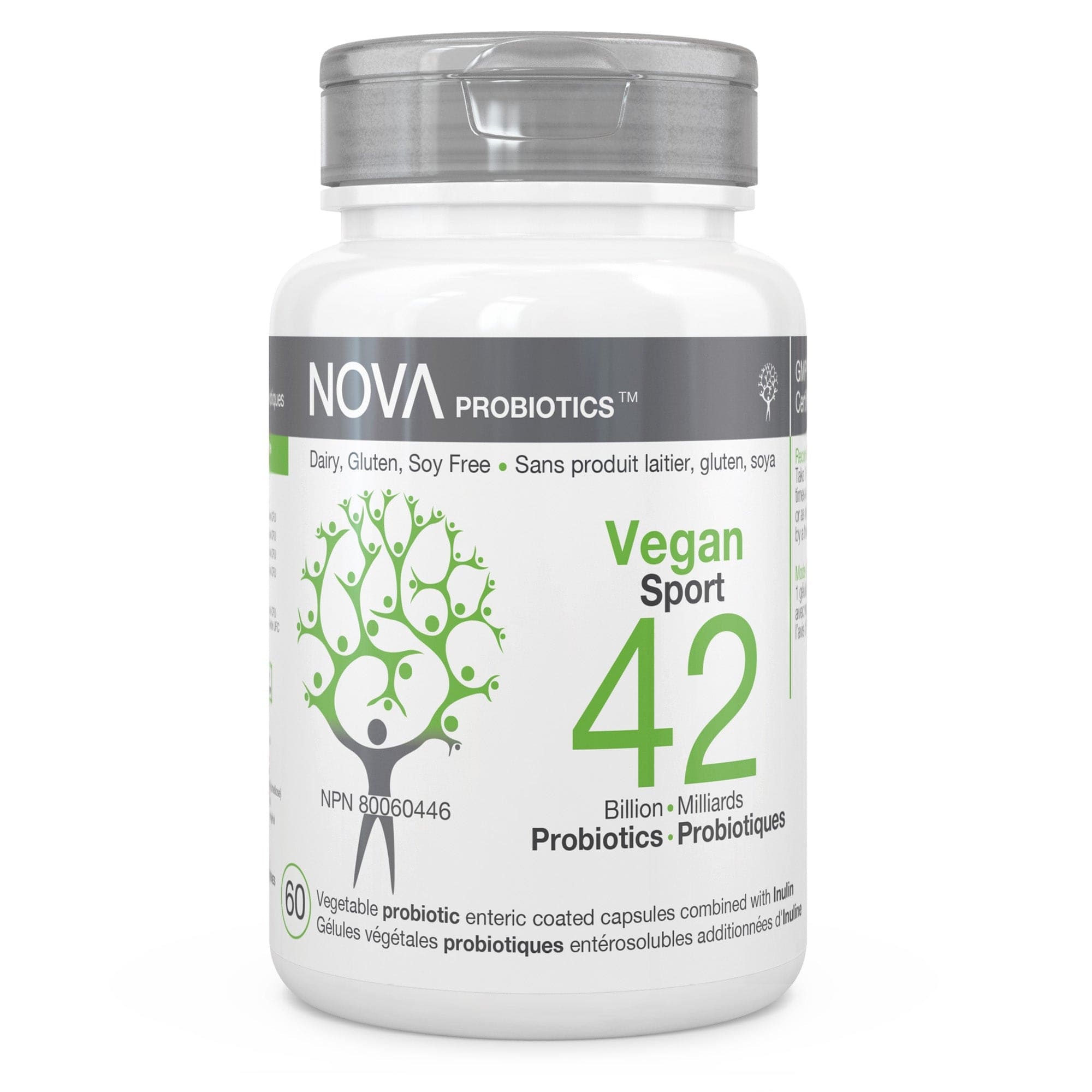 NOVA PROBIOTICS Suppléments Vegan sport (4 souches, 42 milliards) (80031378) 60caps