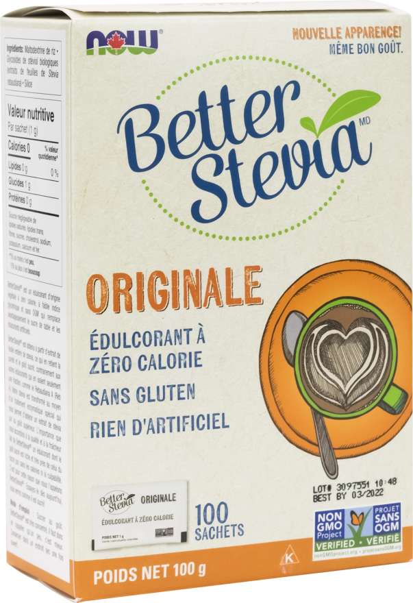 NOW Épicerie Extrait de stevia 100s