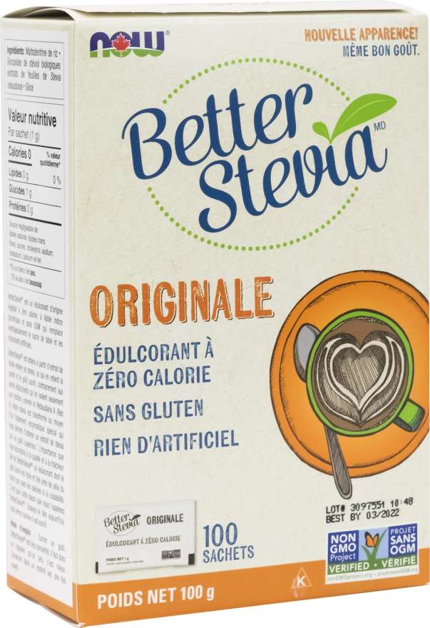 NOW Épicerie Extrait de stevia 100s