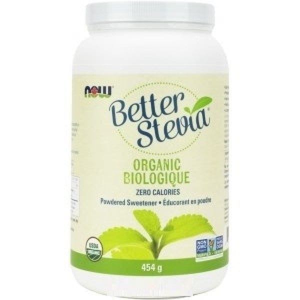 NOW Épicerie Extrait de stevia biologique 454g