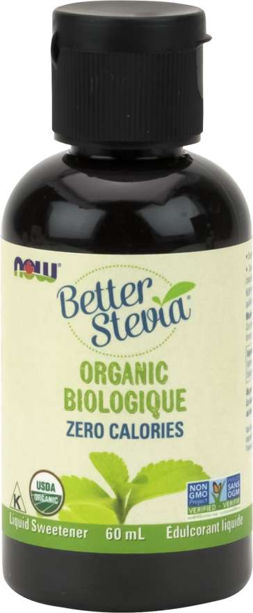 NOW Épicerie Extrait de stevia liquide biologique 60ml