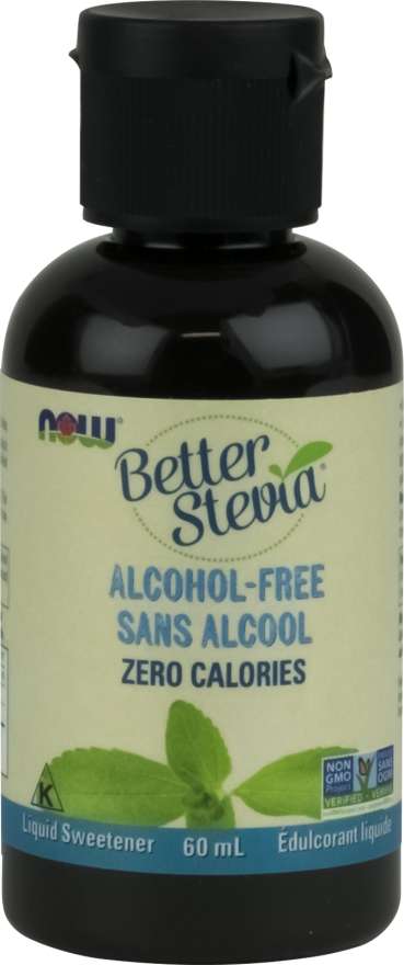 NOW Épicerie Extrait de stevia liquide sans alcool 60ml