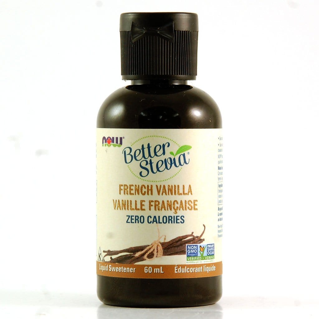 NOW Épicerie Extrait de stevia liquide vanille française 60ml