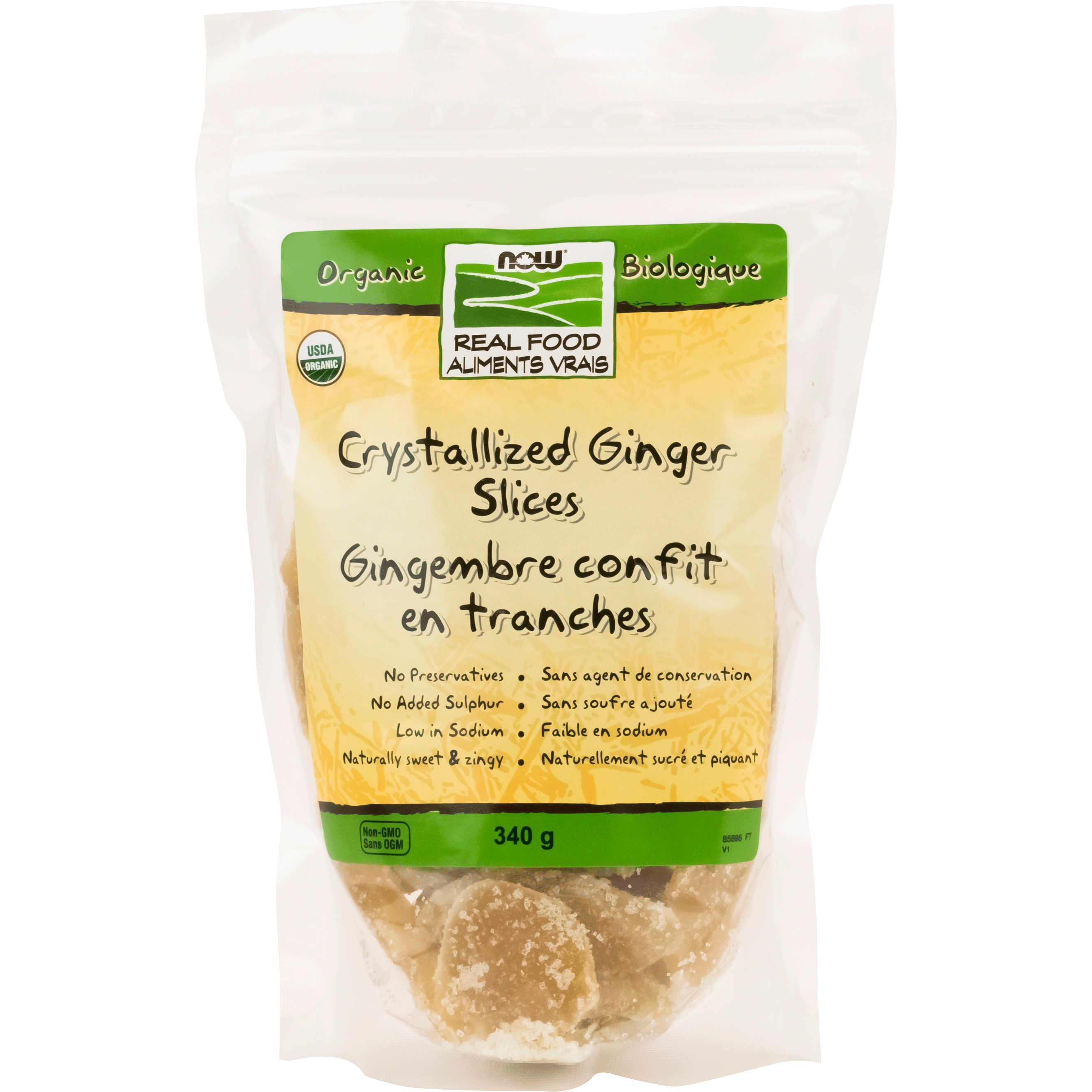 NOW Épicerie Gingembre cristallisé bio 340g