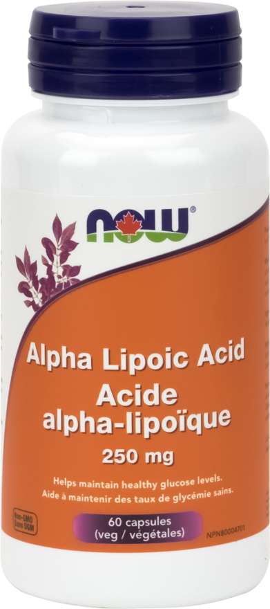 NOW Suppléments Acide alpha-lipoique 250mg ALA 120vcaps