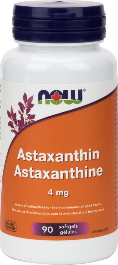 NOW Suppléments Astaxanthine 4mg 90gel
