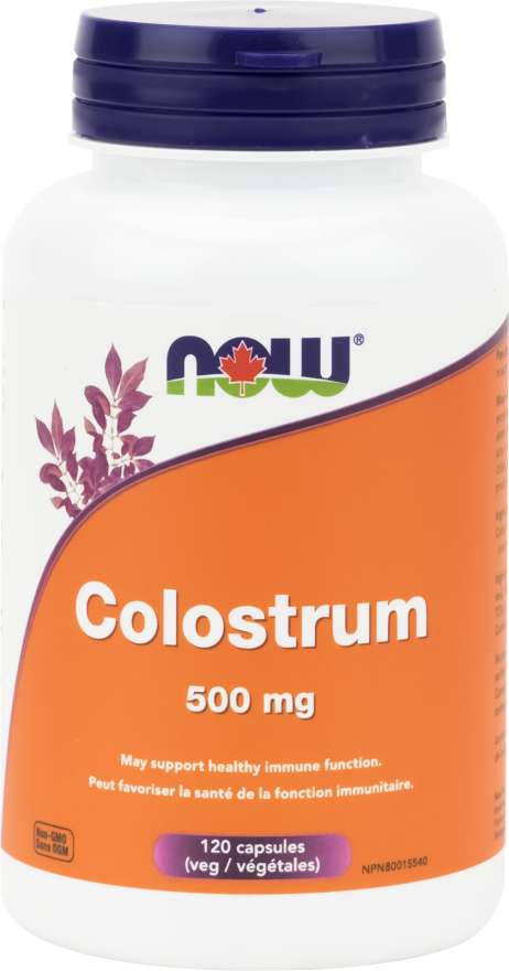 NOW Suppléments Colostrum 500mg 120caps