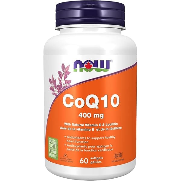 NOW Suppléments CoQ10 400mg 60gel