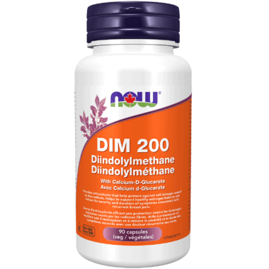 NOW Suppléments DIM calcium d-glucara 200mg 90vcaps