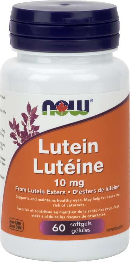 NOW Suppléments Esters de lutéine 10mg 60gel