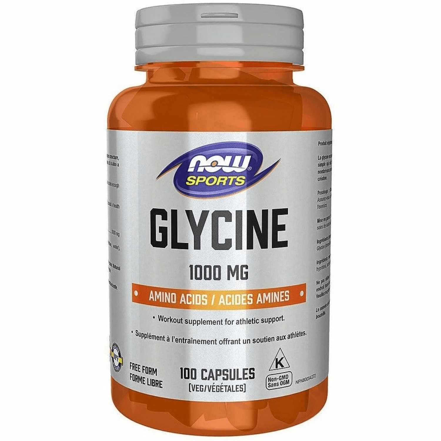 NOW Suppléments Glycine 1000mg 100vcaps