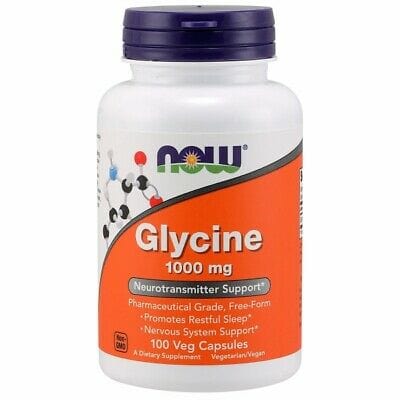 NOW Suppléments Glycine 1000mg 100vcaps