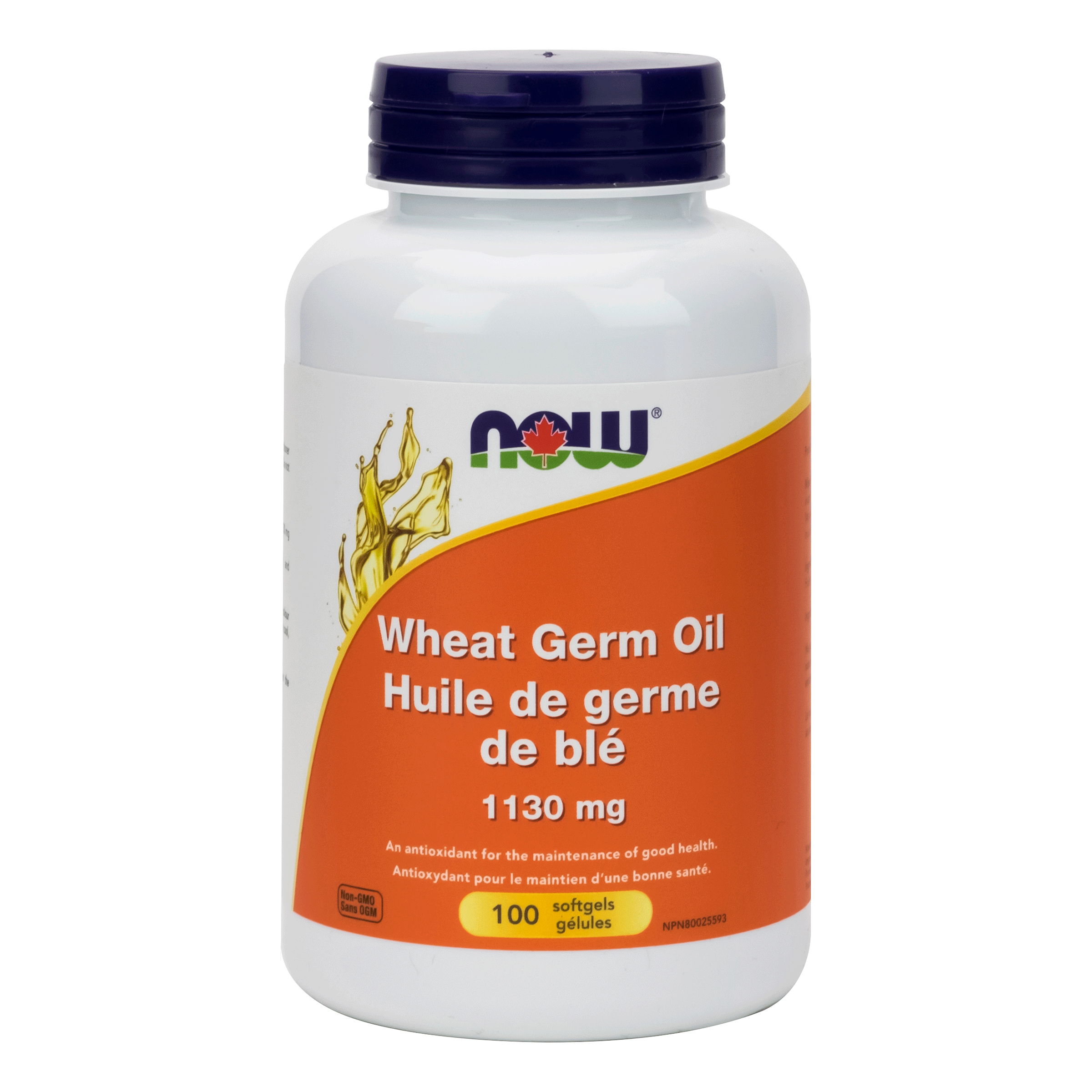 NOW Suppléments Huile de germe de blé 1130mg 100gels