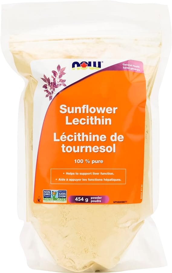 NOW Suppléments Lécithine de tournesol (sans OGM)  454g
