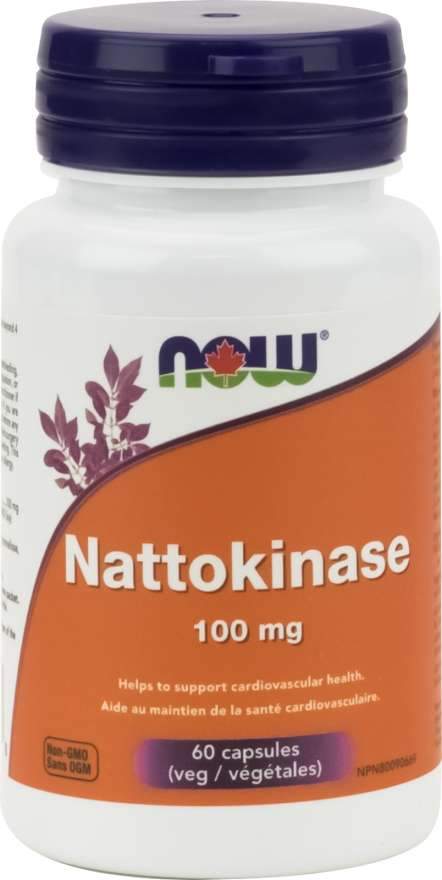 NOW Suppléments Nattokinase 100mg 60vcaps