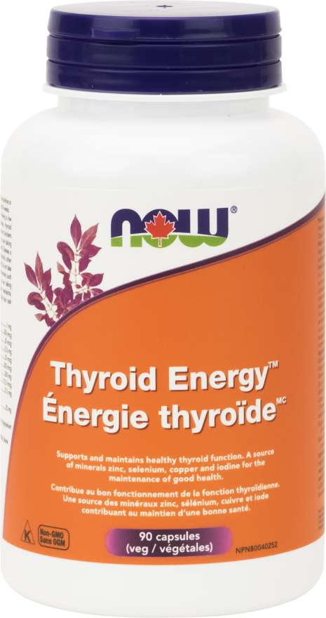 NOW Suppléments Thyroïde énergie 90vcaps