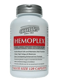 NU-LIFE Suppléments Hemoplex 120comp