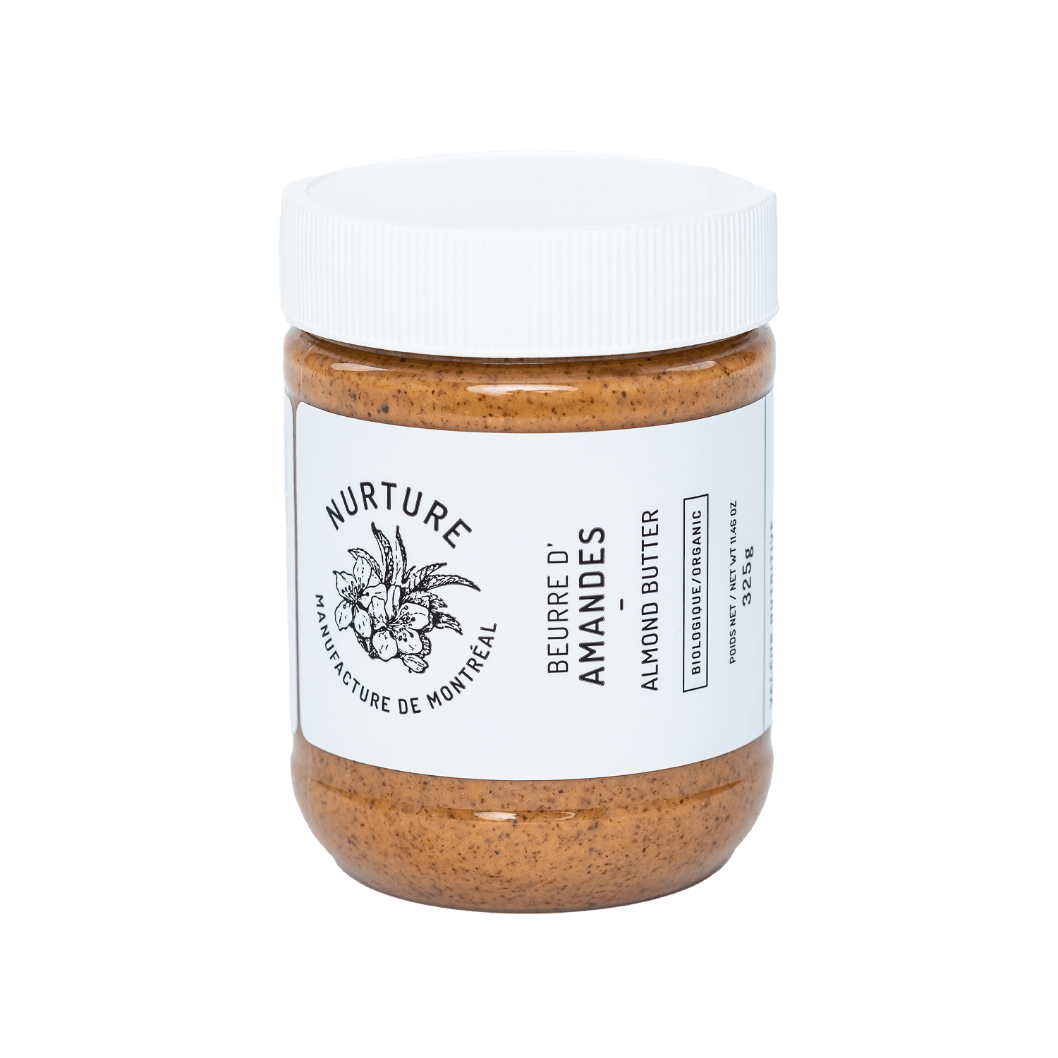 NURTURE Épicerie Beurre d'amande biologique 325g