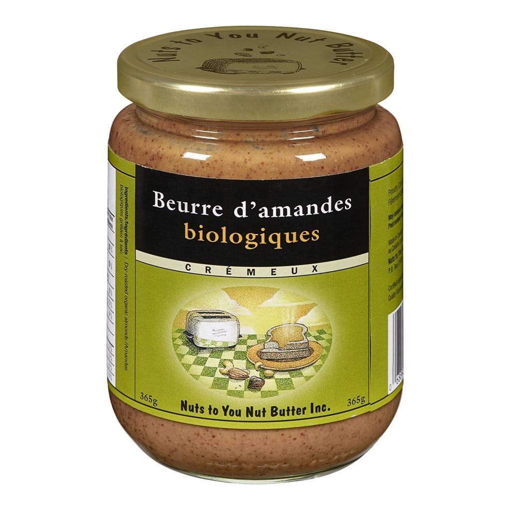 NUT'S TO YOU BUTTER Épicerie Beurre d'amandes crémeux biologique 365g