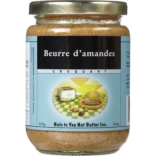 NUT'S TO YOU BUTTER Épicerie Beurre d'amandes croquant 365g
SURPLUS D'INVENTAIRE