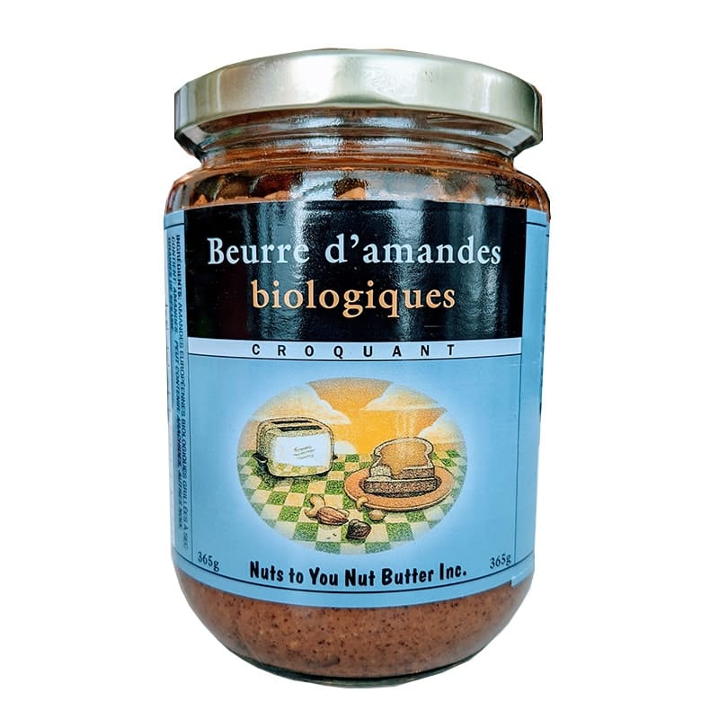 NUT'S TO YOU BUTTER Épicerie Beurre d'amandes croquant biologique 365g