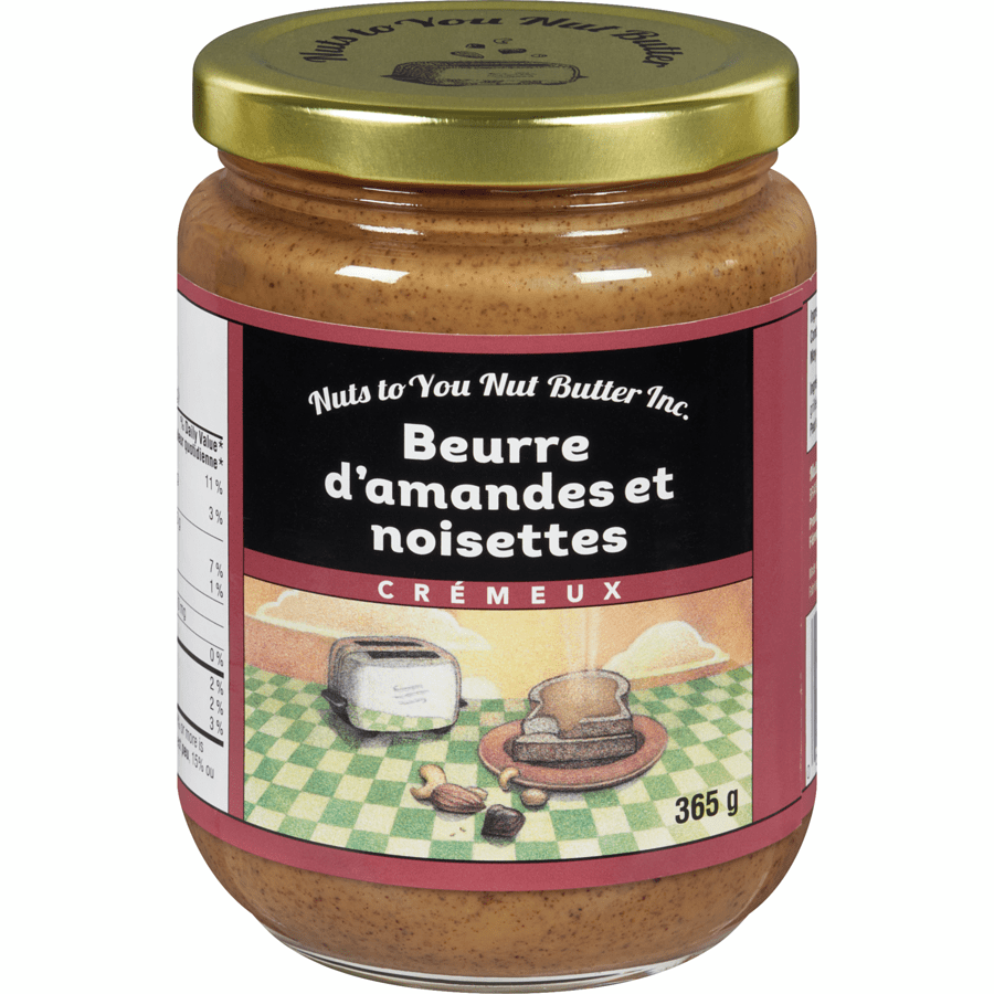 NUT'S TO YOU BUTTER Épicerie Beurre d'amandes et noisettes 365g