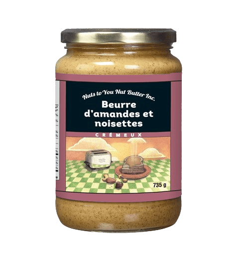 NUT'S TO YOU BUTTER Épicerie Beurre d'amandes et noisettes crémeux 735g