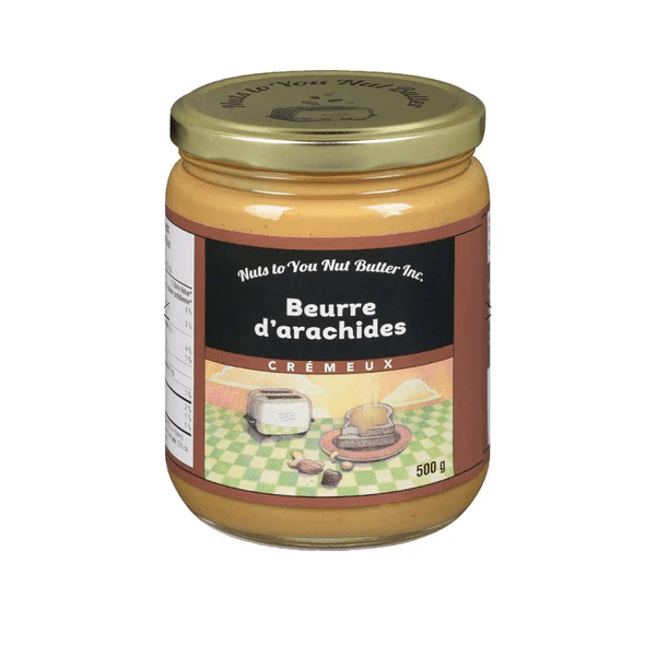NUT'S TO YOU BUTTER Épicerie Beurre d'arachides crémeux 500g