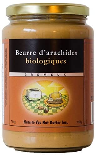 NUT'S TO YOU BUTTER Épicerie Beurre d'arachides crémeux bio 750g