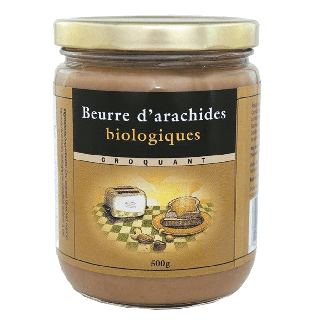 NUT'S TO YOU BUTTER Épicerie Beurre d'arachides croquant biologique 500g