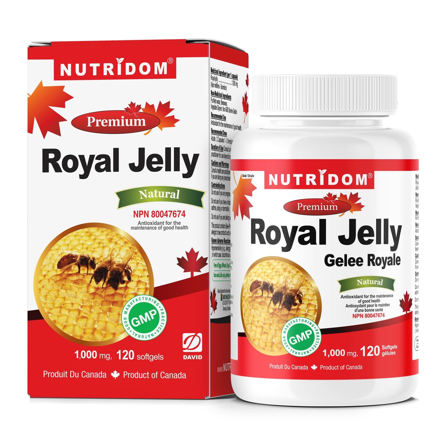 NUTRIDOM Suppléments Gelée royale 120gels