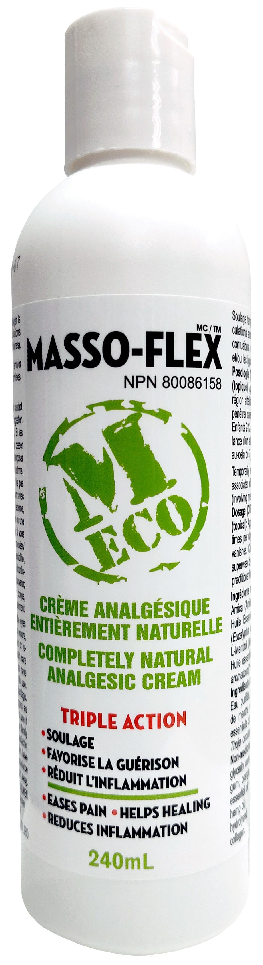 NUTRIPUR Suppléments Crème analgésique naturelle  240ml