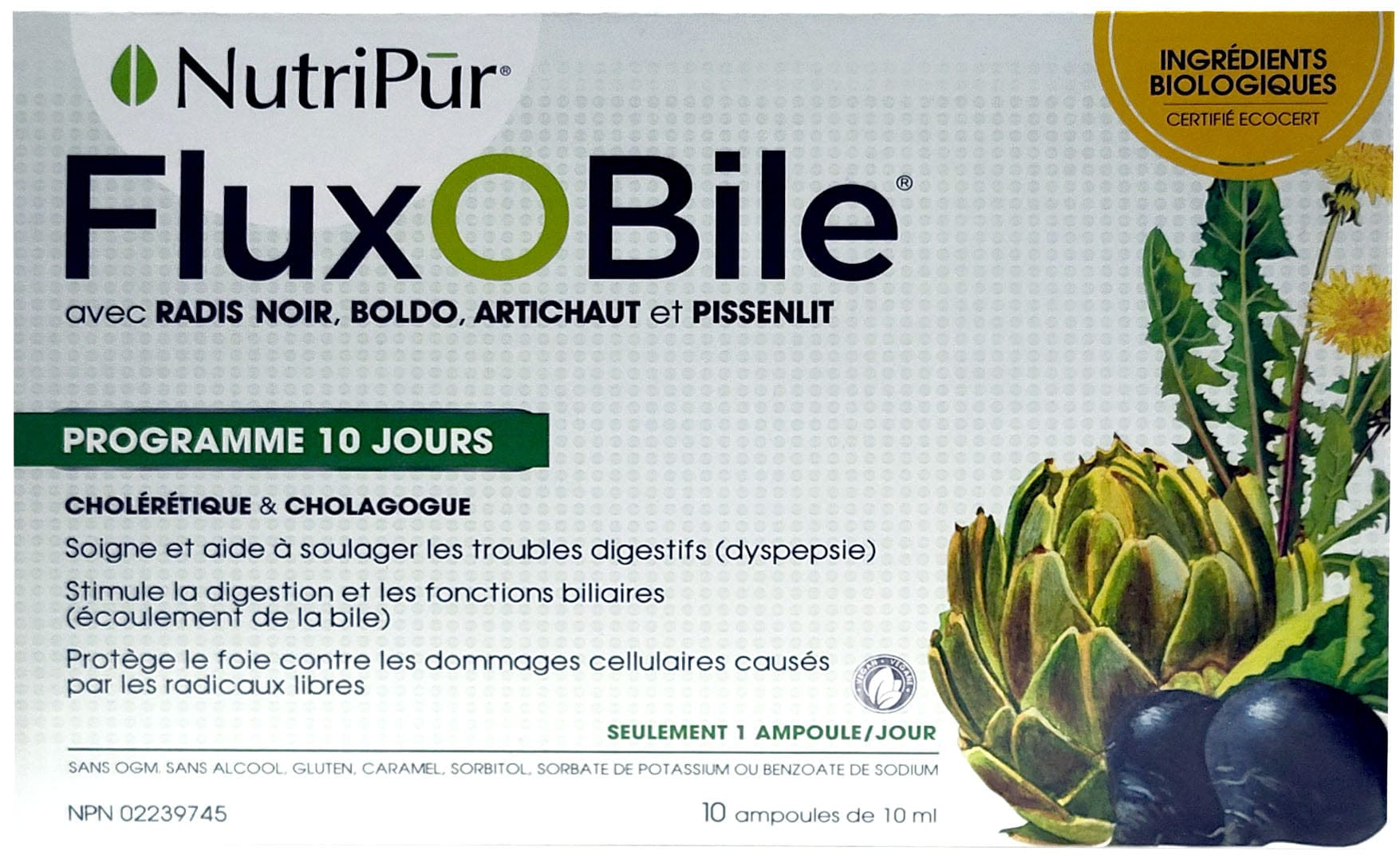NUTRIPUR Suppléments Flux o bile 10amp
