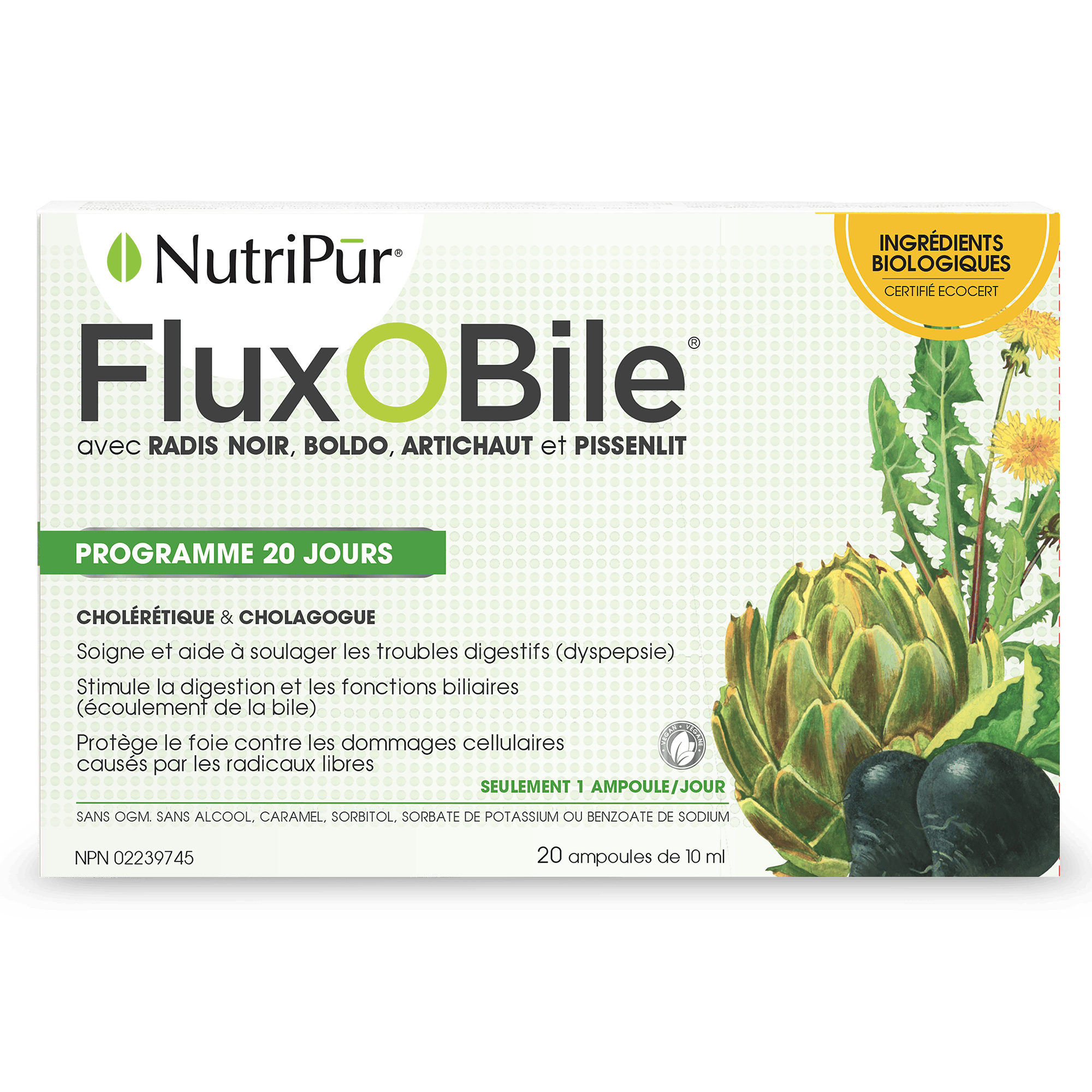 NUTRIPUR Suppléments Flux o bile 1duo