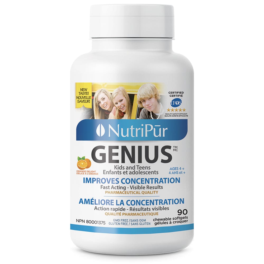 NUTRIPUR Suppléments Genius (enfants/adolescents) (à croquer) 90gel