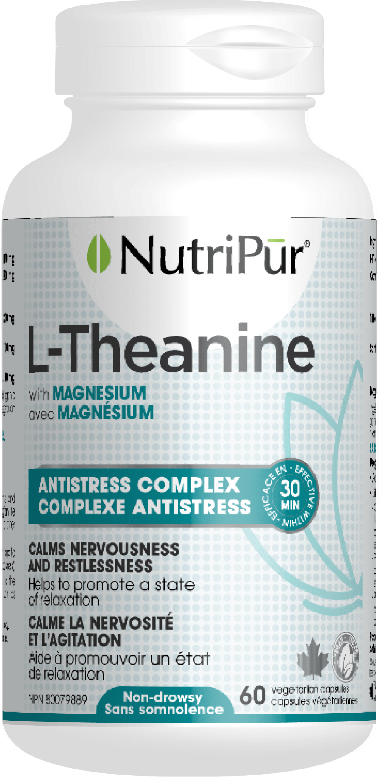 NUTRIPUR Suppléments L-Theanine 60vcaps