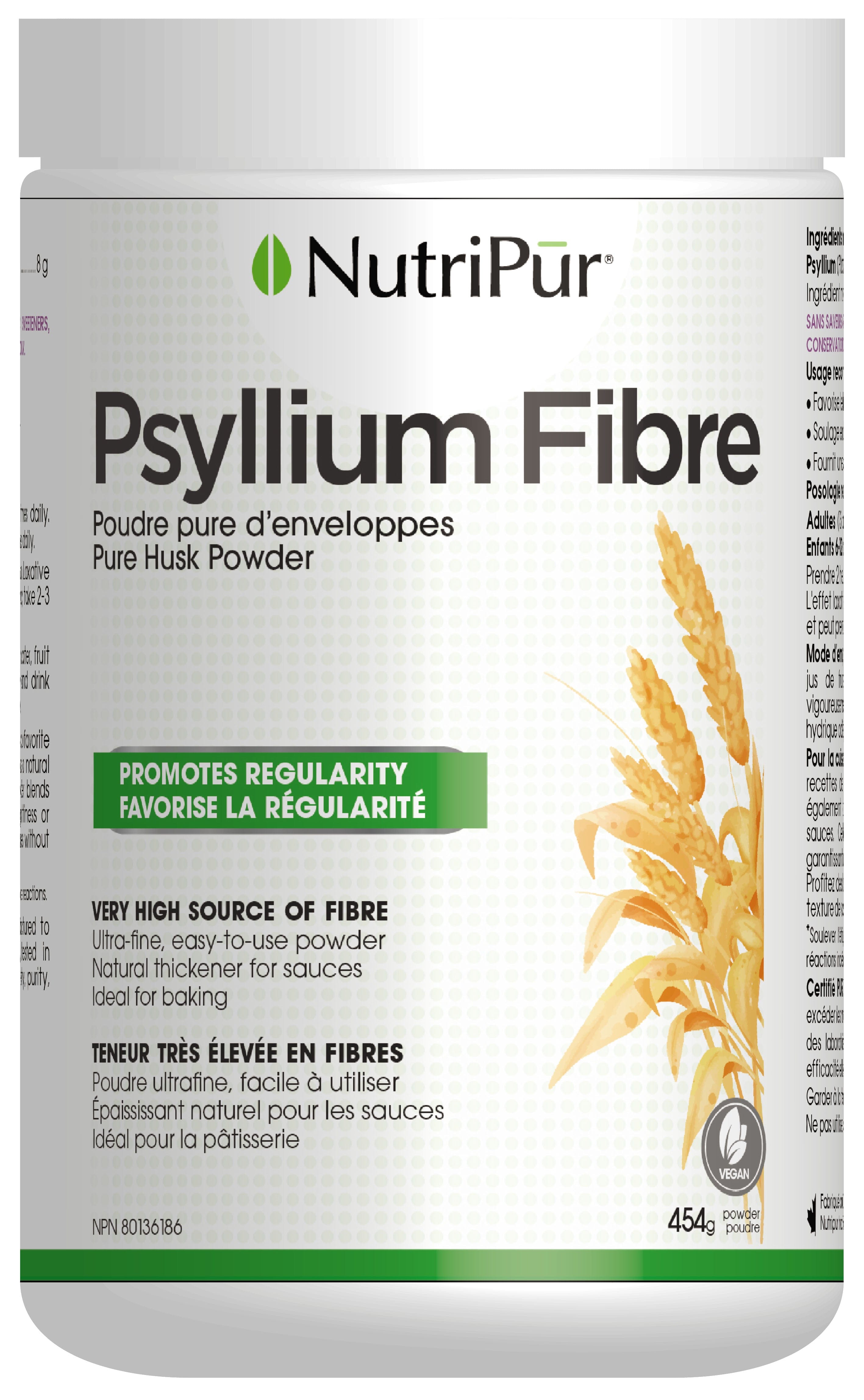 NUTRIPUR Suppléments Psyllium Fibre 454g