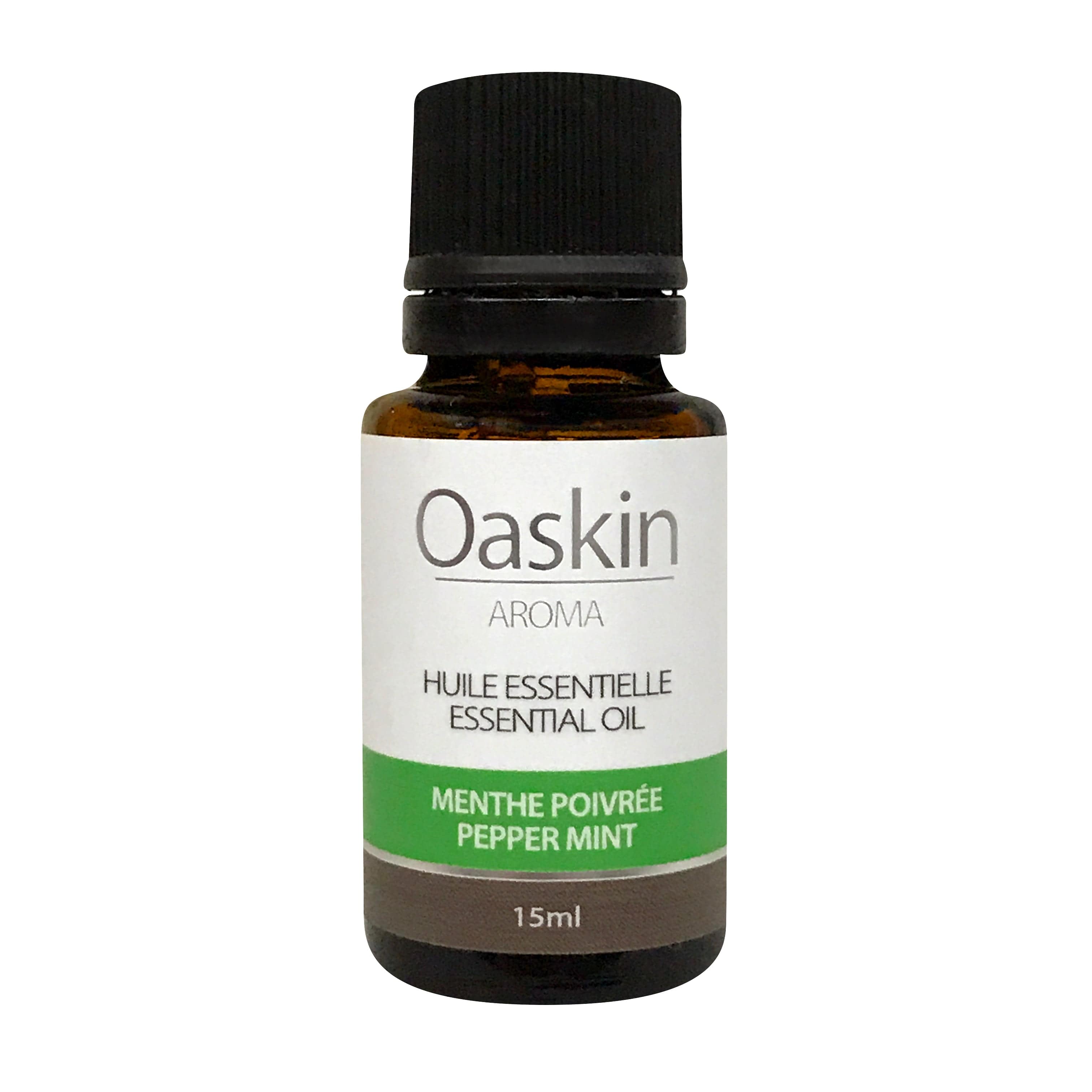 OASKIN AROMA Suppléments Huile essentielle menthe poivrée bio 15ml