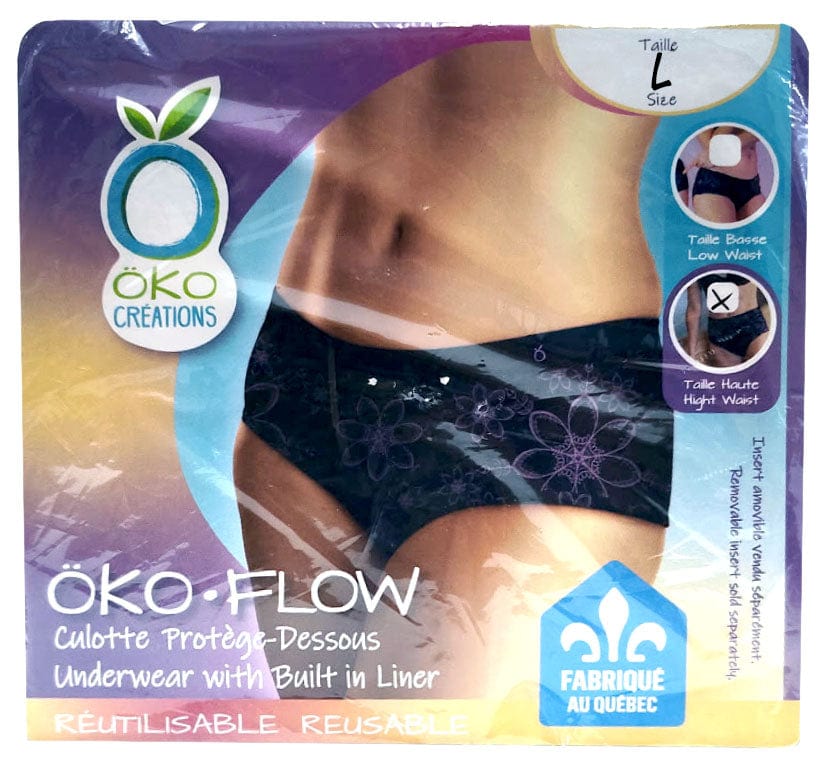 ÖKO CRÉATIONS Soins & Beauté Culotte menstruelle (large) Taille haute un