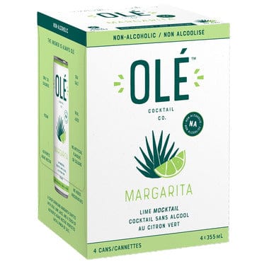 OLÉ Épicerie Cocktail sans alcool margarita au citron vert 4x355ml