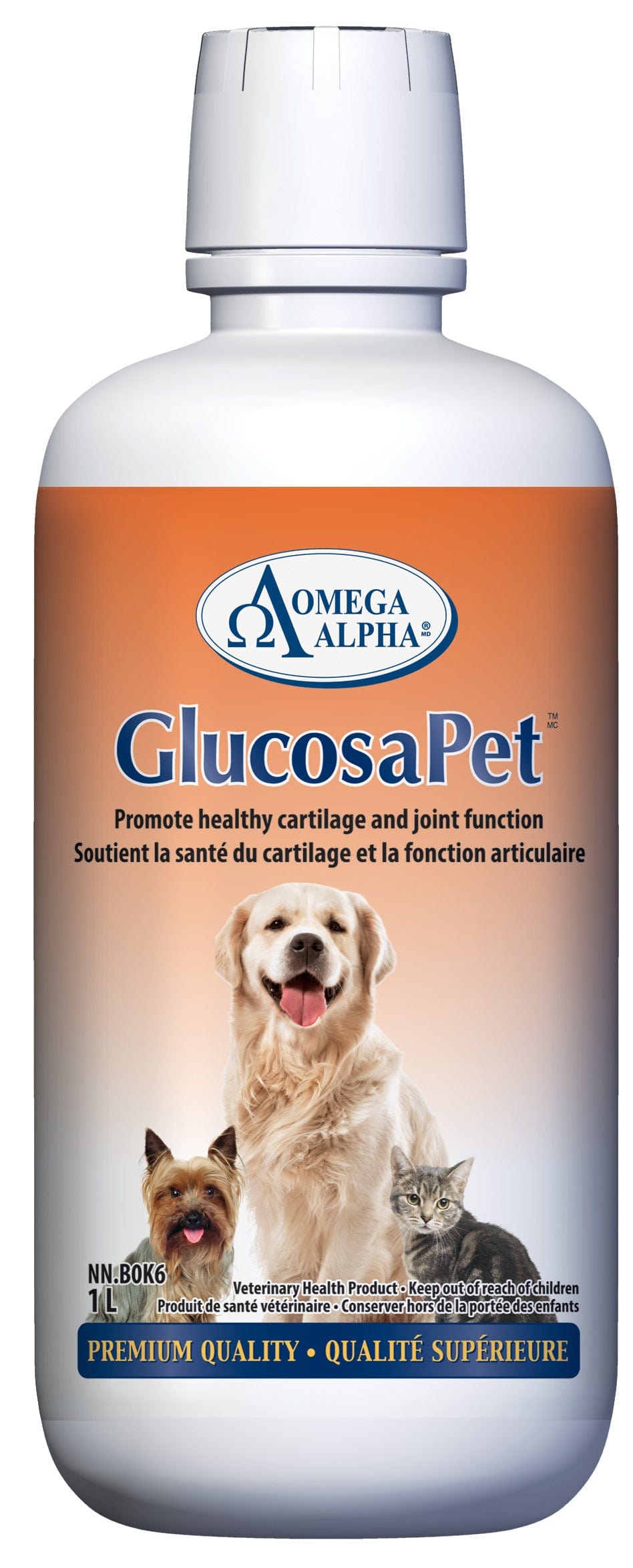 OMÉGA ALPHA ANIMAUX Suppléments Glucosapet (formule articulations) 1L