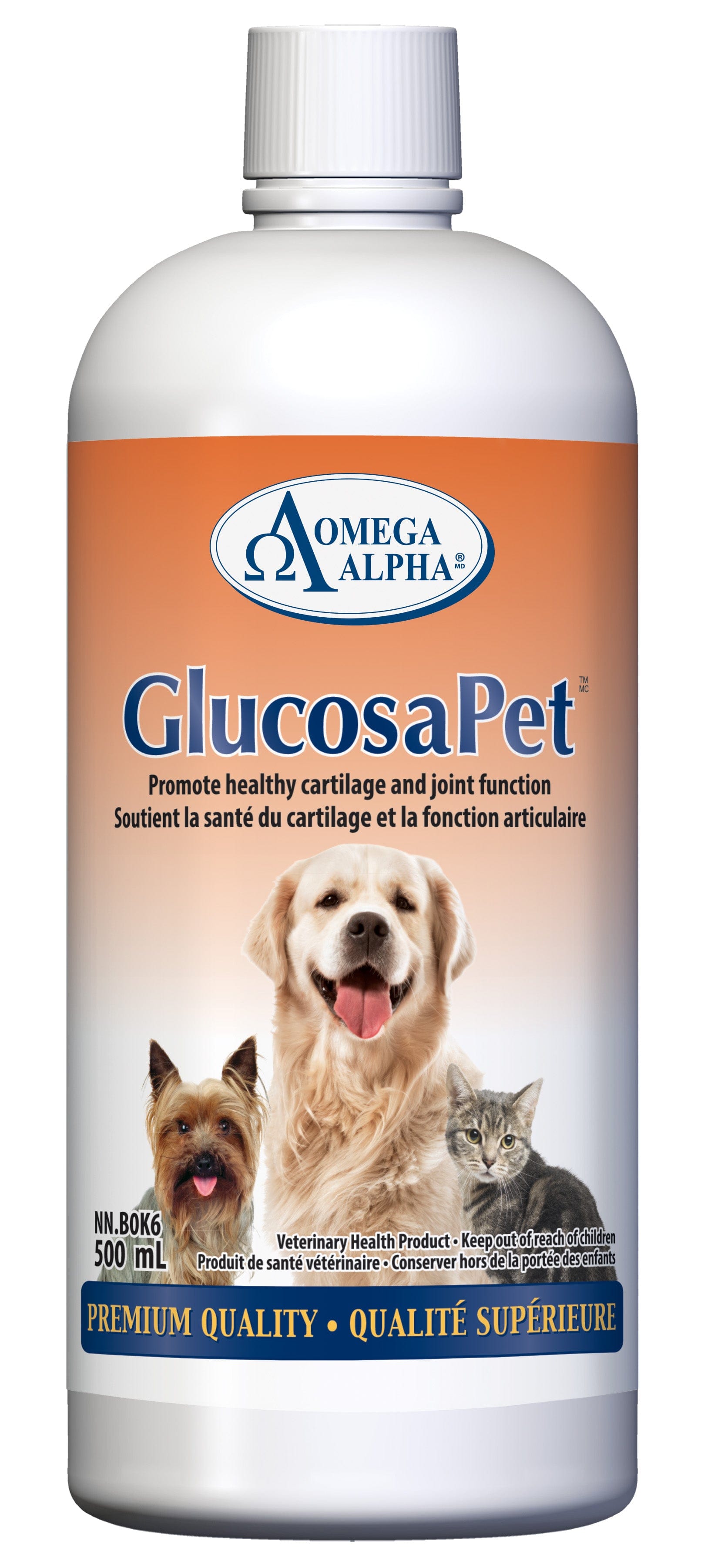 OMÉGA ALPHA ANIMAUX Suppléments Glucosapet (formule articulations) 500ml