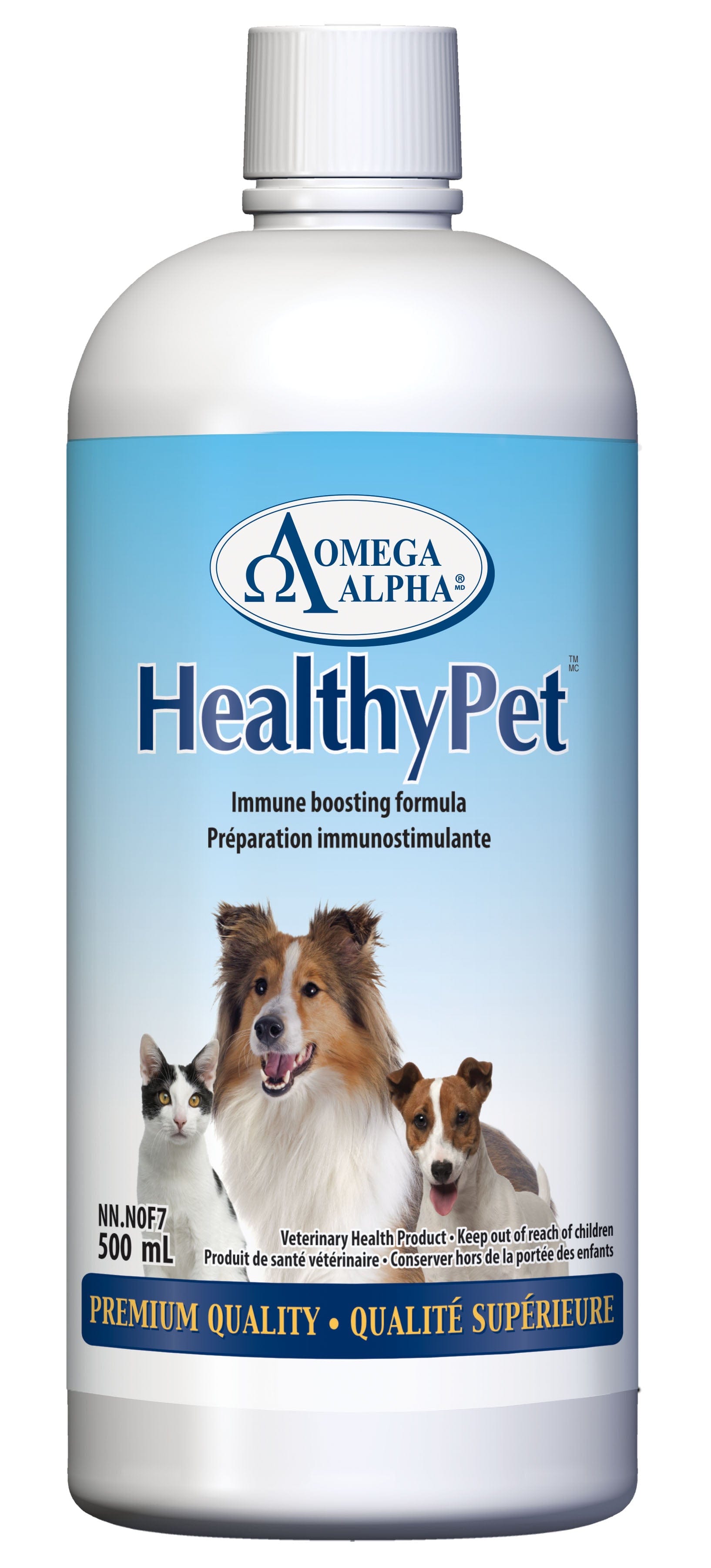 OMÉGA ALPHA ANIMAUX Suppléments Healthypet (système immunitaire) 500ml