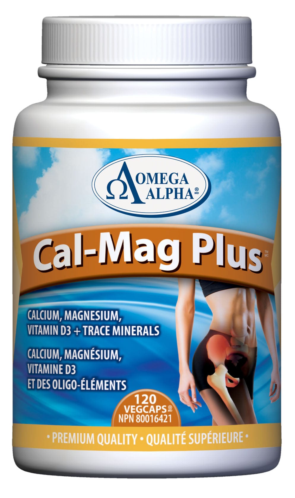 OMÉGA ALPHA PHARMATICAL Suppléments Cal-mag plus 120vcaps