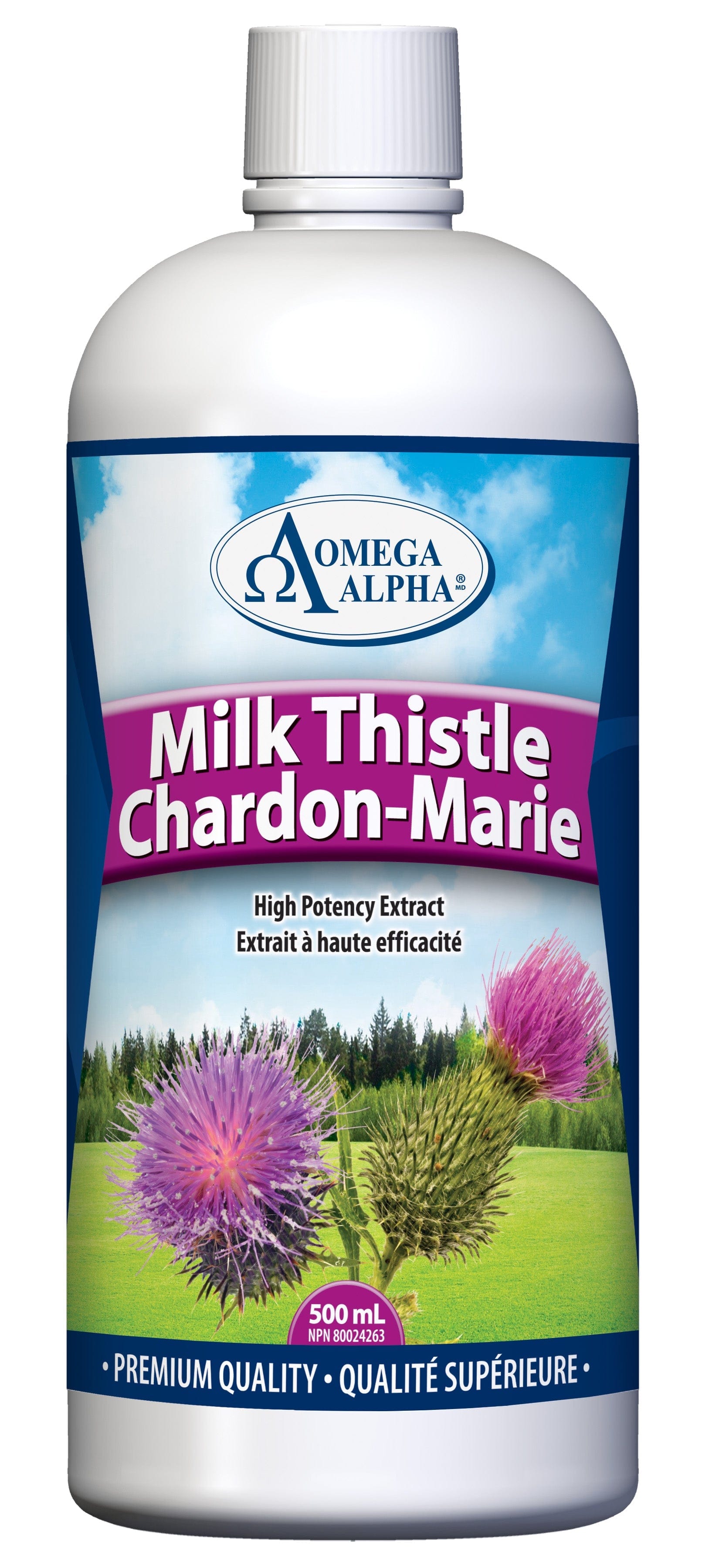 OMÉGA ALPHA PHARMATICAL Suppléments Chardon-marie (pomme) 500ml